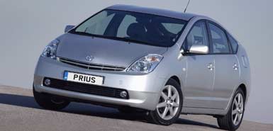 The environmentally-friendly Toyota Pruis
